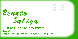 renato saliga business card